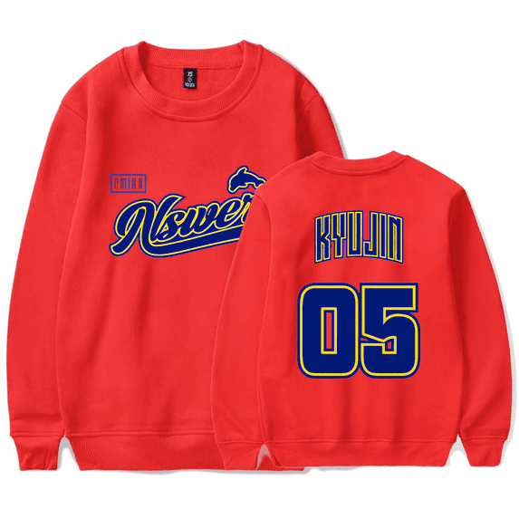 Nmixx Merch Mixx University Kyujin Sweatshirt Crewneck Kpop Muisc Men Women Long Sleeve Hoodie Streetwear Pullover Top