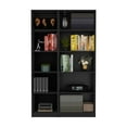 thumbnail image 1 of Nmkwnr 10 Tiers Wood Bookshelf Bookcase Book Display Rack for Living Room, Office, Black, 1 of 6