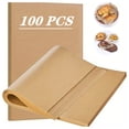 thumbnail image 1 of Nmkwnr 100 Pack Parchment Paper Non Stick Precut Baking Parchment Paper for Baking，Fryer, Cooking, Oven, 9" x 13", 1 of 7