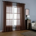 thumbnail image 1 of Nmkwnr 2 Panels Set Sheer Curtain Sheer Light Filtering Window Drapes for Living Room/Bedroom, 84" x 63", 1 of 7