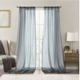 thumbnail image 1 of Nmkwnr 2 Panels Sheer Curtains Light Filtering Drapes Solid Color Window Curtain for Kitchen, Bedroom, Living Room, 42" x 63", 1 of 8