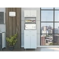 thumbnail image 1 of Nmkwnr 2 Shelf 1 Drawer Microwave Pantry Storage Cabinet Shelf for Kitchen, White, 1 of 7