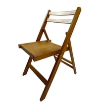 Nmkwnr 4 Pack Wood Folding Chair Side Chair for Living Room, Dining Room, Light Brown