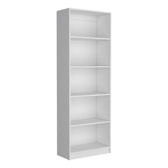 Nmkwnr 4 Shelf Wood Open Bookcase Bookshelf Book Storage Rack for Living Room, Office, White