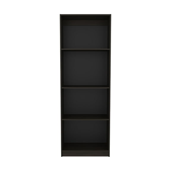 Nmkwnr 4 Shelves Wood Bookshelf Bookcase for Living Room, Offce, Dark Brown