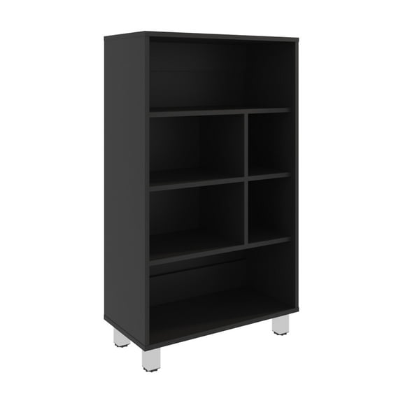 Nmkwnr 40" Tall 4 Shelves Wood Bookcase Bookshelf for Living Room, Bedroom, Office, Black