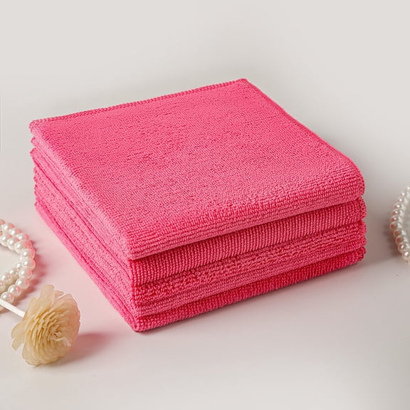 Nmkwnr 5 Pcs Reusable Cleaning Rag Microfiber Cleaning Cloth Cleaning Towels for House, Car, Windows, 15" x 15"