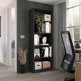 thumbnail image 1 of Nmkwnr 5 Shelves Wood Open Bookshelf Book Storage Rack Bookcase for Home, Office, Black, 1 of 5