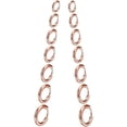thumbnail image 1 of Nmkwnr 7 Pairs Lightweight Hoop Earrings 316L Stainless Steel Hoop Earrings for Women Men, Rose Gold, 1 of 5