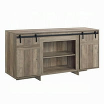 Nmkwnr Media Entertainment Center for TVs up 60", Tv Stand with 2 Open Shelf and 2 Doors, TV Cabinet for Living Room, Dark Brown