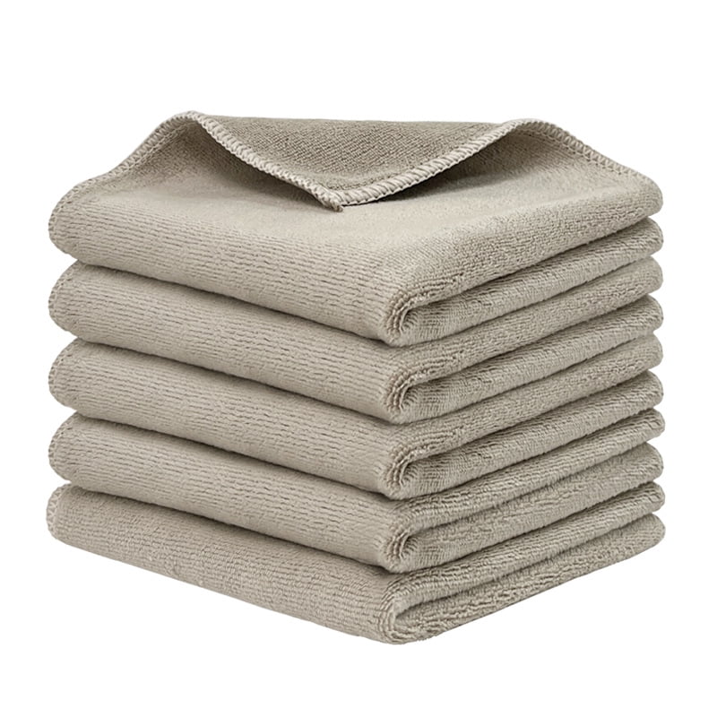 Nmkwnr Microfiber Cleaning Cloth 5 Pack Cleaning Rags, 12