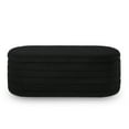 thumbnail image 1 of Nmkwnr Oval Storage Ottoman with Safety Hinge, Upholstered Fabric Storage Bench for Bedroom, Living Room, Entryway, Black, 1 of 7