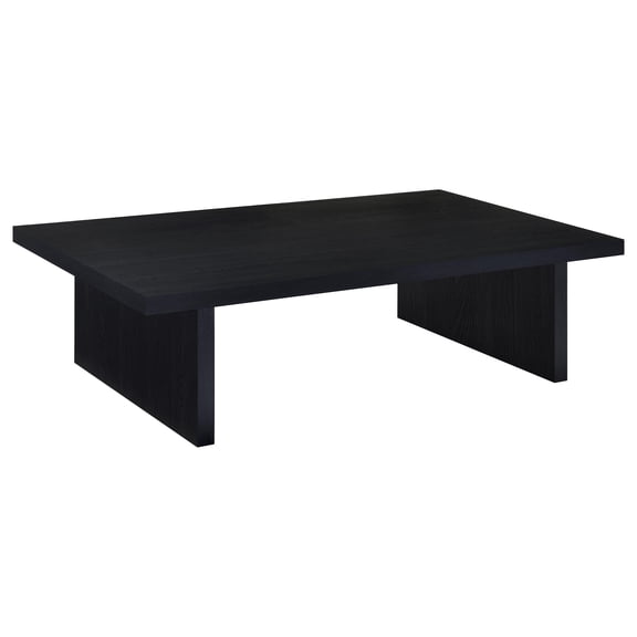 Nmkwnr Rectangular Wood Side Table Coffee Table End Table for Living Room, Office, Black