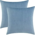 thumbnail image 1 of Nmkwnr Set of 2 Decorative Throw Pillow Covers with Zipper, Velvet Pillow Case Square Cushion Covers for Couch Sofa Bed Home Living Room Decor, 18x18 inch, 1 of 7