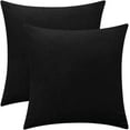 thumbnail image 1 of Nmkwnr Set of 2 Decorative Throw Pillow Covers with Zipper, Velvet Pillow Case Square Cushion Covers for Couch Sofa Bed Home Living Room Decor, 18x18 inch, 1 of 7