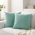 thumbnail image 1 of Nmkwnr Set of 2 Linen Throw Pillow Covers Decorative Square Pillow Case Soft Pillowcases for Sofa, Couch, Bedroom, Living Roomh, 16x16 Inch, 1 of 9