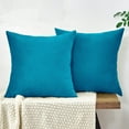 thumbnail image 1 of Nmkwnr Set of 2 Soft Velvet Throw Pillow Covers Decorative Square Cushion Case for Sofa, Couch, Bedroom, Living Room, 20"x20", 1 of 8