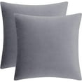 thumbnail image 1 of Nmkwnr Set of 2 Velvet Decorative Throw Pillow Covers Soft Square Pillow Case for Living Room Couch Bed Sofa, 16x16 Inch, 1 of 8