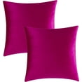 thumbnail image 1 of Nmkwnr Set of 2 Velvet Decorative Throw Pillow Covers Soft Square Pillow Case for Living Room Couch Bed Sofa, 20x20 Inch, 1 of 8