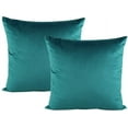 thumbnail image 1 of Nmkwnr Set of 2 Velvet Soft Throw Pillow Covers with Zipper, Square Decorative Cushion Case for Couch, Sofa, Bed, Office, 22"x22", 1 of 7