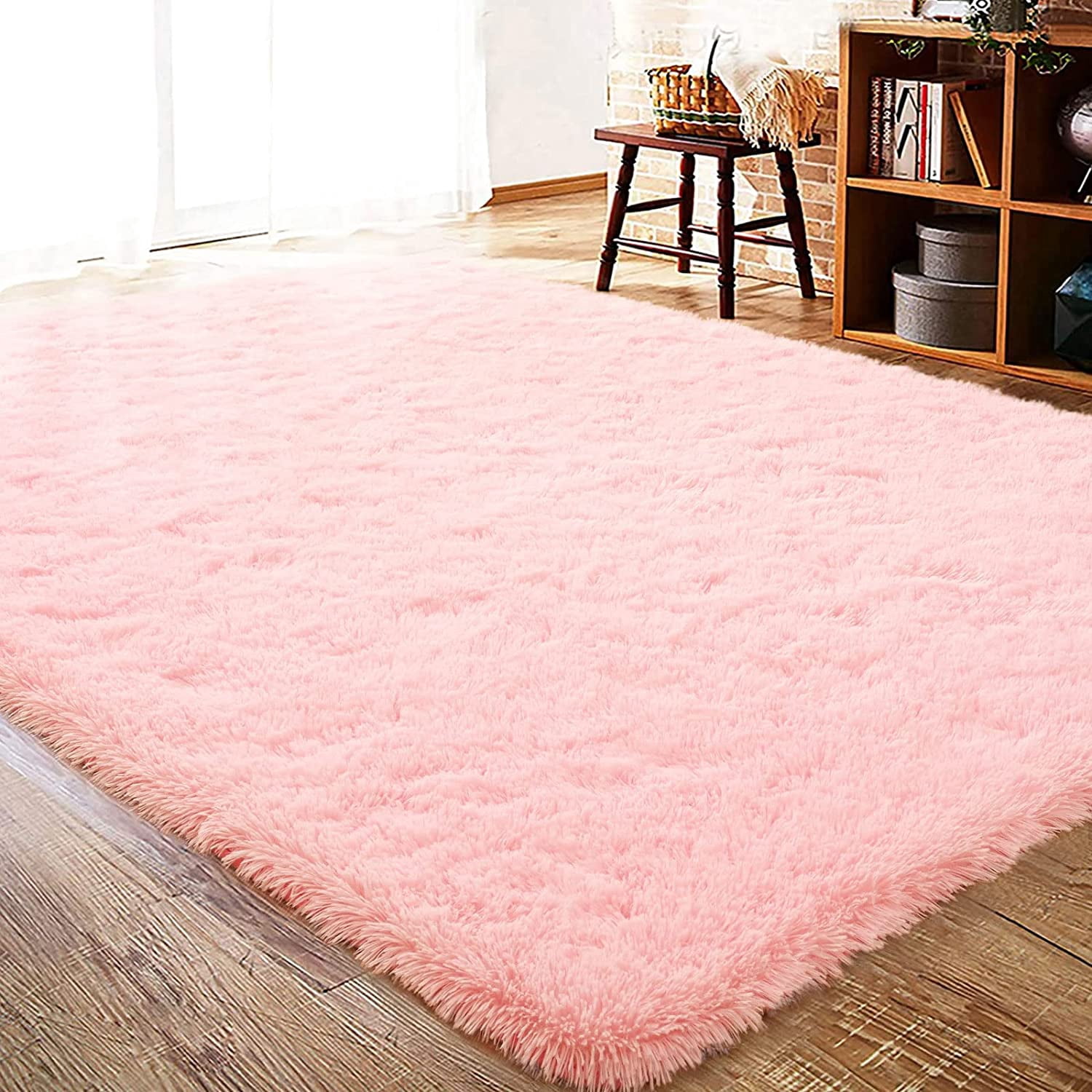Nmkwnr Soft Fluffy Rugs Indoor Plush Area Rug for Living Room, Bedroom ...