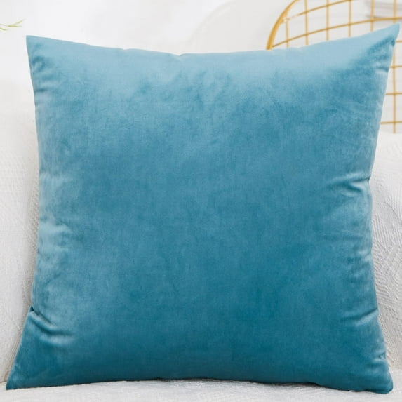 Nmkwnr Soild Soft Velvet Throw Pillow Covers Decorative Square Cushion Case for Sofa Bedroom Office, 20 x 20 inch