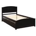 thumbnail image 1 of Nmkwnr Twin Size Platform Bed with 2 Drawers for Home, Bedroom, Dark Brown, 1 of 8