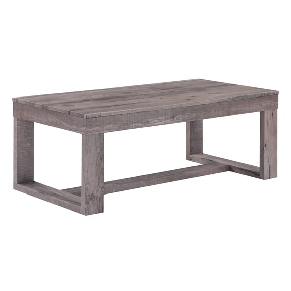 Nmkwnr Wood Coffee Table with Storage Shelf, Rectangle End Table for Living Room, Office, Brown