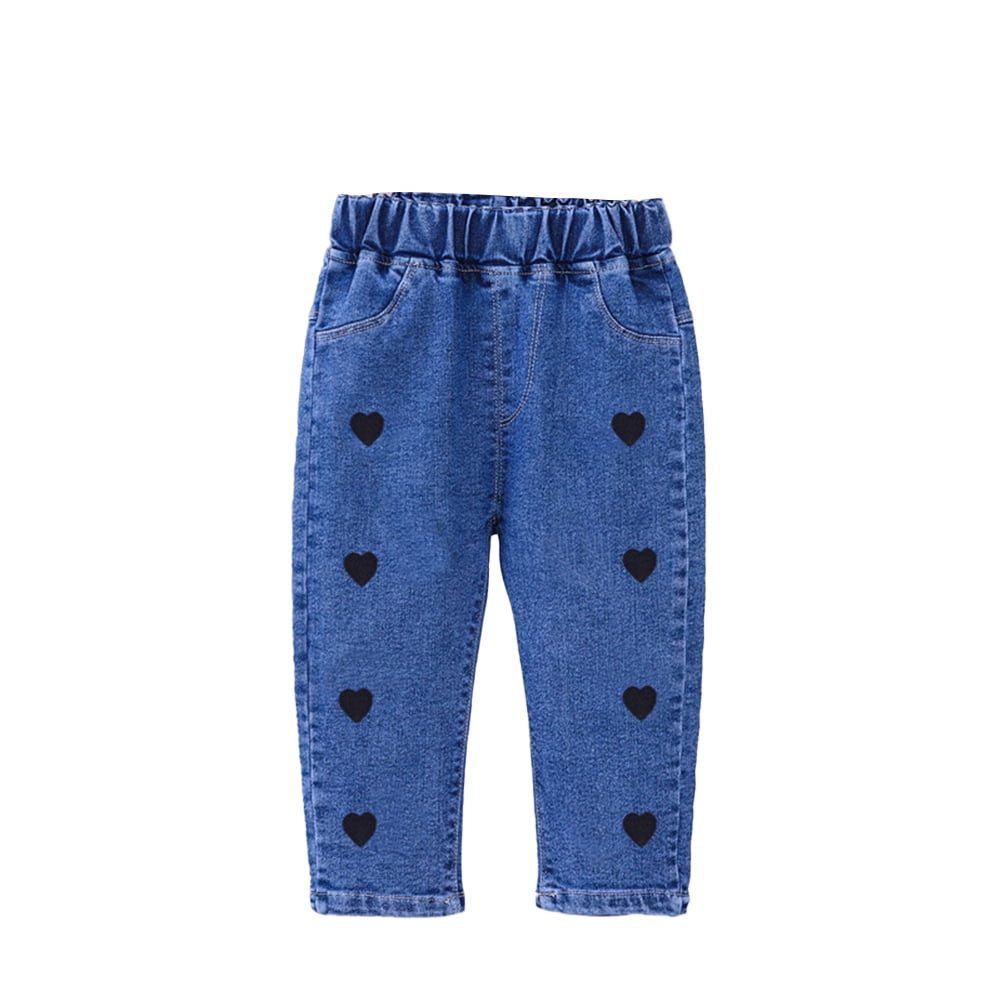 6-9 Month Girl Pants Carter's Toddler Girls Ruffle-Trim Denim