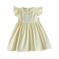thumbnail image 1 of Nmmacb 1-7 Years Kids Girls Cotton Dresses Sundress Toddler Short Sleeve Embroidery Princess Dress Baby Summer Lace Dresses, 1 of 10