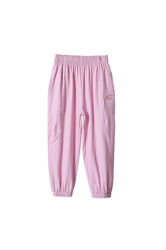 2-12T Girls Bloomers Pants for Toddler Kid Teen Casual Basic Plain Soft Pant Summer Fall Comfy Cotton Mosquito Pants