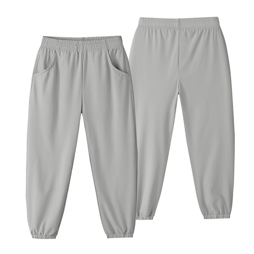 Nmmacb 214Y Kids Youth Boys Sweatpants Solid Color Long Trousers