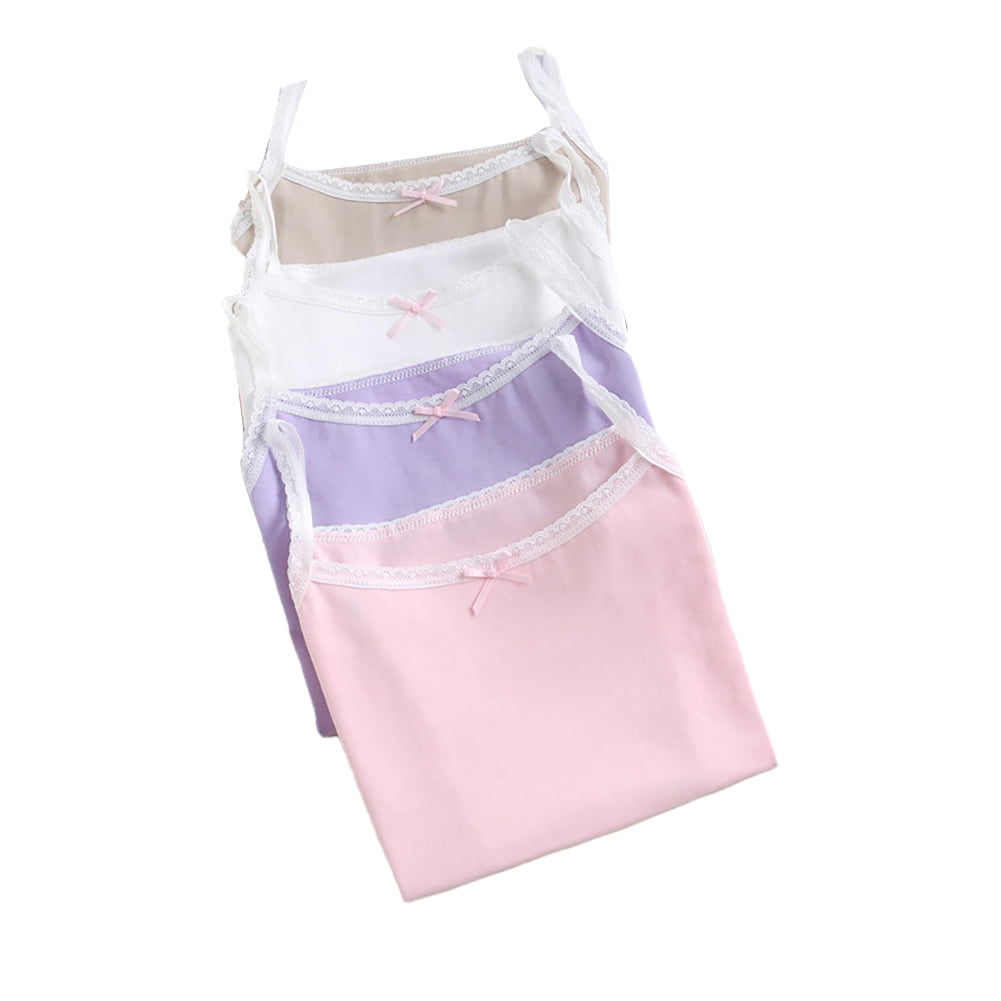 Nmmacb 38Y Girls Sleevless Vest Tops Fashion Cotton Undershirts for