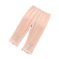 thumbnail image 1 of Nmmacb Baby Girls Leggings 1-4 Years Toddler Cotton Long Pant Stretch Dance Tights Trousers, 1 of 9