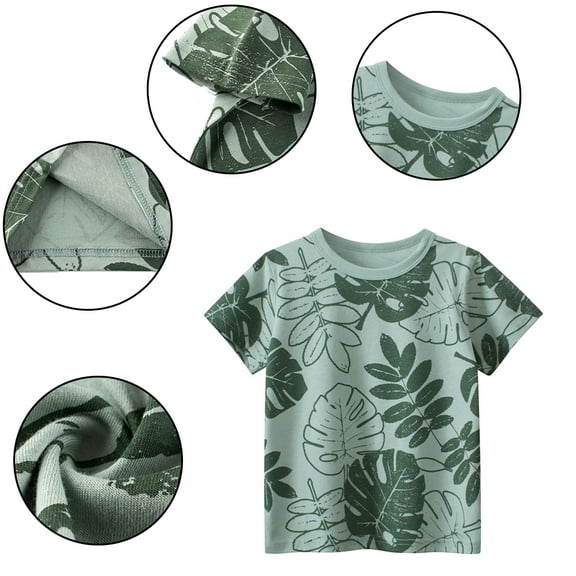 Nmmacb Boys Crew Neck T-Shirts Tee for Kids Baby,Toddler Short Sleeve Cartoon Shirts Little Boys T-Shirt Tops Tees for 1-10Y