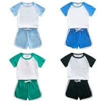 Nmmacb Boys Girls Summer Set Clothes Summer Cotton Outfits Casual Shirt Short Sets for Kids Toddler Baby, Size 2-9T