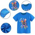 thumbnail image 1 of Nmmacb Boys T-Shirts Short Sleeve Cotton Top Tees Toddler Children Crewneck T-Shirts Top for Kids Baby 2-8Y, 1 of 8
