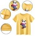 thumbnail image 1 of Nmmacb Girls Crew Neck T-Shirts Tee for Kids Baby,Toddler Short Sleeve Cartoon Shirts Fashion T-Shirt Tops Tees for 1-8Y, 1 of 9