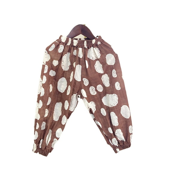 Nmmacb Kids Baby Casual Pants for Boys Girls 1-15T Basic Plain Soft Pant Youth Summer Fall Elastic Comfy Cotton Linen Bloomers Pants