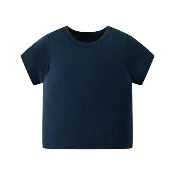 Nmmacb Kids Boys T-Shirt Toddler Summer Tee Lapel Short Sleeve Top Solid Color Short Sleeve Tee Size 1-8Y