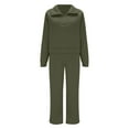 thumbnail image 1 of Nmmued Track Suits for Women Set, Athleisure Sets Women, Sweatsuits Women 2 Piece Outfit, Half Zip Pullover Women, Sweatpants Women, Army Green L, 1 of 4