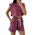 thumbnail image 1 of Nmmued Two Piece Short Set for Women, Workout Sets for Women, Tank and Shorts Set Women, Athleisure Sets Women, Summer Sets for Women, Red M, 1 of 4