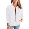 thumbnail image 1 of Nmmued Zip Up Sweatshirt Women, Womens Sweatshirts No Hood, Lightweight Jacket Women, Workout Jackets for Woman, Lightweight Sweatshirts for Women, White XL, 1 of 9