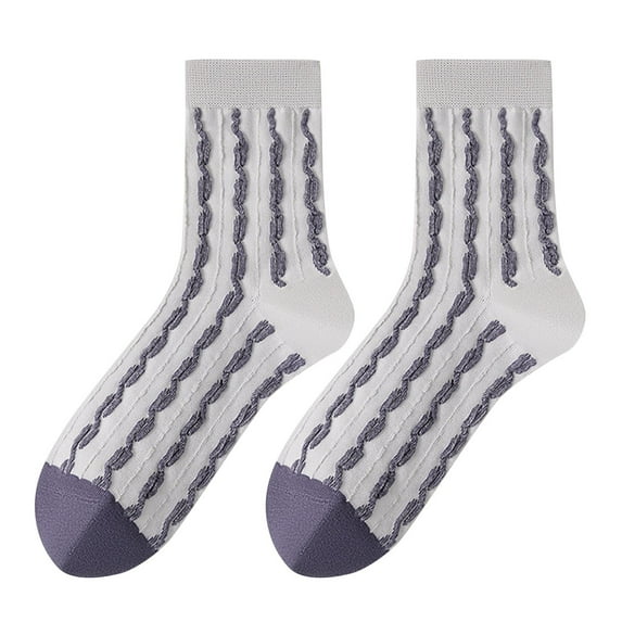 Nmnitkp 1 Pairs Socks for Women Cotton Solid Color Socks - Crew Socks for Women Antibacterial Womens Socks Deodorant and Sweat-Wicking Fabric Socks Casual Cotton Socks Soft Breathable Dress Sock