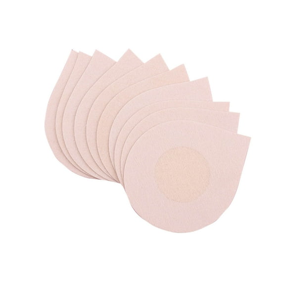Nmnitkp 10 PC Women's Ultra-Thin Breathable Drip-Shaped Disposable Breast Tape Anti-Exposure Invisible Breast Tape & Women's 10Pcs-thin Breathable Disposable Nipple Covers Invisible Nipple Covers