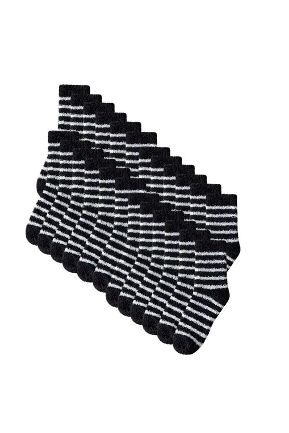 12 Pairs Merino Wool Socks for Men Women, Thick Warm Winter Wool Socks, Super Soft Thermal Socks for Men Hiking Cozy Socks Deodorant and Antibacterial Fuzzy Socks for Women Men