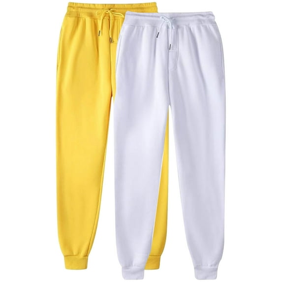 Nmnitkp 2PC Women's Pants Comfortable and Breathable Women’s Casual Baggy Fleece Sweatpants Foldable High Waisted Athleisure Joggers Soft Warm Lounge Trousers with Pockets