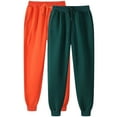 thumbnail image 1 of Nmnitkp 2PC Women's Pants Comfortable and Breathable Women’s Casual Baggy Fleece Sweatpants Foldable High Waisted Athleisure Joggers Soft Warm Lounge Trousers with Pockets, 1 of 2