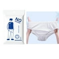 thumbnail image 2 of 8 Pack Cotton Disposable Underwear For Women - Travel, Spa, Hospital Stay - White, One Size (22-32 Inch Waist) 2 of 5