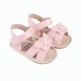 thumbnail image 1 of Nmnitkp Baby Sandals Infant Baby Girls Summer Sandals with Flower Bowknot Soft Sole Newborn First Walker Crib Dress Shoes & Anti-Slip Design Sandals, 1 of 9